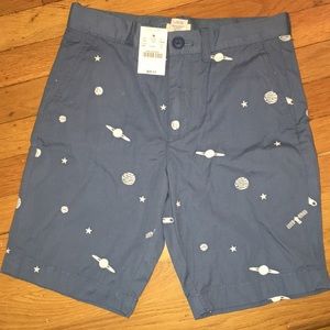 J Crew shorts w/ embroidered planets